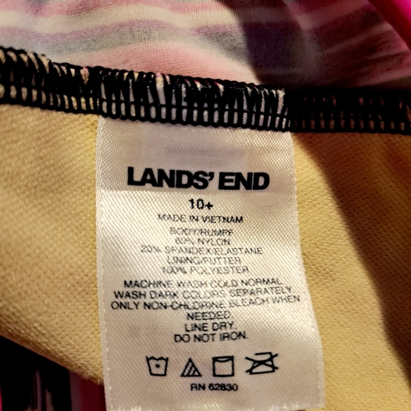 Lands' End girls 10+ girls 1 piece bathing suit, nice bright colors VGUC - Picture 4 of 5